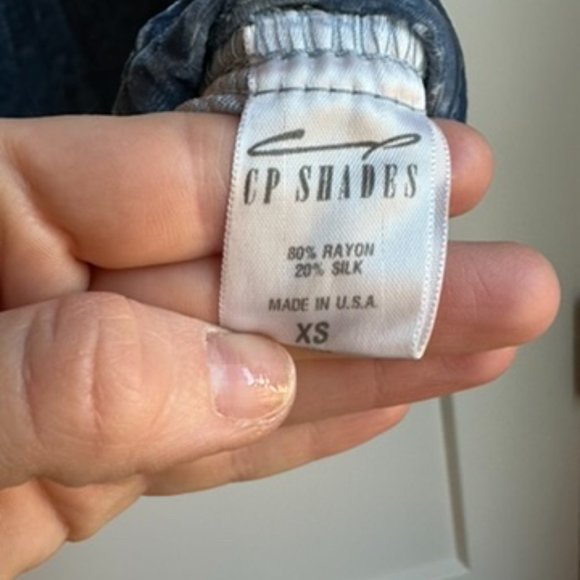 Free People x CP Shades Blue Velvet T-Shirt Dress - Picture 6 of 6